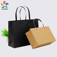 Tas Kertas Seni Ramah Lingkungan Daur Ulang Custom Pabrik, Logo Sendiri Dicetak UV, Pegangan Tali Katun Mewah, Kerajinan Pameran