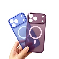 Casing PC Ultra Tipis 0.8mm untuk iPhone 17 18 Pro Max, Pelindung Minimalis untuk iPhone 18 Pro Max, Casing Magnetik
