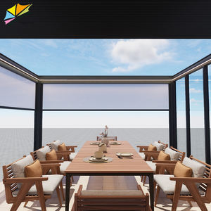 Set Pergola <span class=keywords><strong>Gazebo</strong></span> Bioclimatica Moderna su Misura 6x3 <span class=keywords><strong>in</strong></span> <span class=keywords><strong>Alluminio</strong></span> con LED Sistema a Sbalzo Retrattile per Esterni Padiglione - Product Image 6