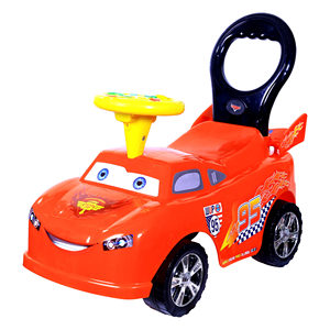 Coche musical para niños, vehículo de plástico para empujar, juguete para conducir en interiores y exteriores - Product Image 1