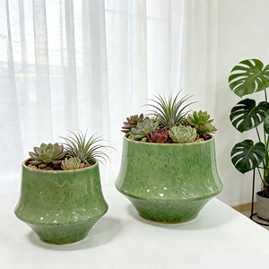 Grand pot <span class=keywords><strong>à</strong></span> plantes en béton pour décoration de sol intérieur/extérieur, décoration de jardin, pot en céramique extra large, grand pot <span class=keywords><strong>à</strong></span> fleurs - Product Image 3