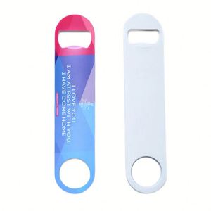 Sacacorchos para Cerveza y Vino Sublimable, Abridor de Botellas de Doble Cara, Aleación de Zinc, Acero Inoxidable, Duradero, Moderno, con Logotipo Personalizado - Product Image 1