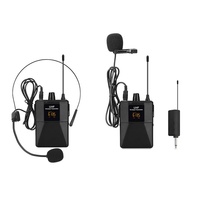 Microphone sans fil UHF pour casque, amplificateur vocal pour enseignant, haut-parleur, micro à double condensateur, modèle E-66