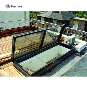 Vidro vidro acesso <span class=keywords><strong>hatch</strong></span> dobradiça caminhada motorizado janela do teto do skylight