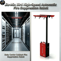 Robot d'extinction d'incendie automatique haute sensibilité et haute vitesse Jiu Min Bird, agent Novec 1230 pour salle serveur et centre de données de précision