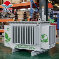Transformateur de puissance triphasé immergé dans l'huile S11-M à haute efficacité, Yyn0 Dyn11, entièrement scellé, 100% cuivre, IEC60076 GB1094, faible bruit
