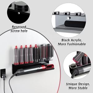 Soporte acrílico de montaje en pared, estante de almacenamiento, herramienta para <span class=keywords><strong>Dyson</strong></span> Airwrap, rizador, nuevo completo para el hogar, organizador de estantes de baño - Product Image 3