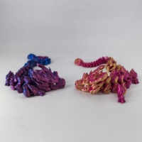 3D-Gedrucktes Art Deco Geburtstags-Drachen-Ornament und Spielzeug aus Bunten Steinen aus China Modell WJ015 für den Hausgebrauch