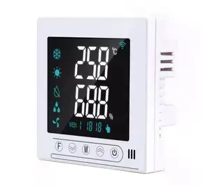 Modbus温度控制器面板洁净室湿度和温度监控器，安装压力恒温器