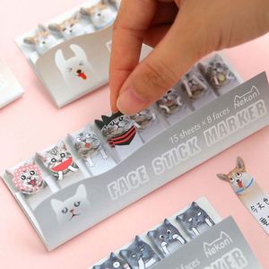 Wholesale Custom Kawaii Creative Stationery Animal Sticky Notes, School Supplies Paper Papeleria Stickers Index Cute Memo <b>Pad</b> - Product Image 4