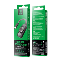Tarjeta de Sonido USB Plextone, Tarjeta de Sonido Virtual 7.1ch, Tarjeta de Sonido de Audio USB GS3