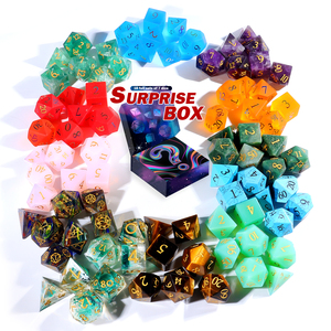 Fabriek Groothandel Mysterieuze Willekeurige Edelsteen Dnd Dobbelstenen Veelvlakker D20 Natuursteen Dobbelstenen D & D Edelsteen 20 Zijdige Dobbelstenen Set Voor Bordspel - Product Image 1