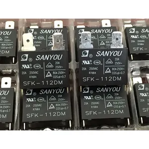 Penjualan paling laris SFK-112DM 12VDC 20A 250VAC Sanou Relay t73 12v 4 Pin Relay untuk kondisi udara mobil