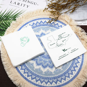 Venta caliente precio barato 20x20 fabrica <span class=keywords><strong>decoupage</strong></span> <span class=keywords><strong>servilletas</strong></span> de papel rojo de lujo natural V servilleta de papel de cóctel de mesa Cena - Product Image 4