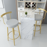 Chaise de Bar de Restaurant nordique bjflamingo, dossier de café, chaise haute