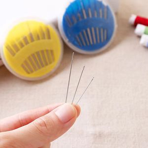 Round Needle Box Hand Sewing Embroidery Needles Steel <b>Wire</b> 10 Needles Disc Storage DIY <b>Craft</b> Supplies - Product Image 4