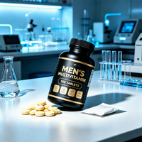 Comprimés multivitaminés pour hommes avec extrait de racine de maca et d'épimède, vitamine D, complexe B, magnésium, sélénium, complément alimentaire à base de plantes