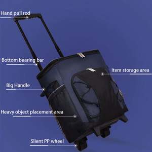 Sac isotherme réutilisable en aluminium personnalisé 2022, imperméable, grande capacité 30L, pliable, pour pique-nique et activités de plein air - Product Image 3