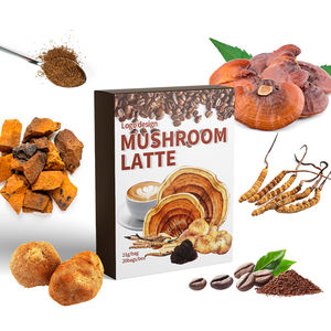Suplemento herbal para la salud Lingzhi Reishi Mushroom 4 en 1 Café instantáneo Leones melena Café con leche Fabricante - Product Image 3