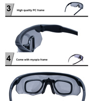 Lunettes de tir tactiques de sport anti-poussière pour la randonnée, avec trois lentilles (noires, blanches, transparentes) pour le paintball