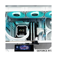 Valkyre B360 1200/1700/AM5 Processeurs Dissipateur thermique de refroidissement par eau avec ventilateur PC RGB 360mm Color Box Modern Black White PC Computer Case