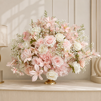 Centerpiece Bola Bunga Cantik Populer, Elegan, untuk Pernikahan, 30 cm, Buket Bola Bunga Pernikahan