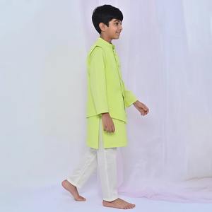 Unique Design Fancy <b>Boys</b> <b>Kurta</b> Pajama Set Party Wear Ethnic Outfit for Kids Wedding and Celebration Available At Best Price - Product Image 5