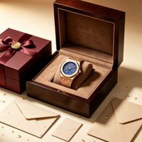 Montre automatique de luxe pour homme, bracelet en acier doré rose 18 carats, cadran bleu, calendrier perpétuel, phase de lune, montre-bracelet pour homme