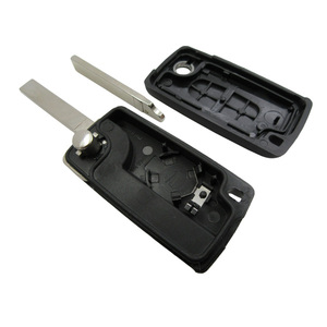 Haute qualité bon prix Peugeot 2 boutons <span class=keywords><strong>307</strong></span> étui porte-clés à rabat avec emplacement de batterie avec lame VA2 (lame sans rainure) sans logo - Product Image 3