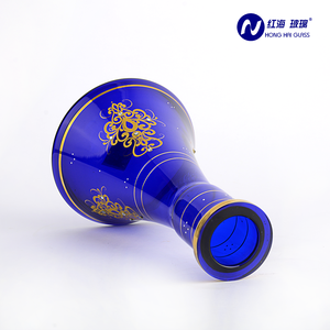 شيشة مصرية محمولة صغيرة الحجم بتصميم جديد مع حواف ذهبية حقيقية، شيشة اجتماعية بقاعدة على شكل بندقية AK47 للبيع بالجملة - Product Image 4