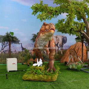 Tyrannosaure Rex Animatronique Réaliste, Modèle Grandeur Nature en Métal Fait Main, Caractéristiques Personnalisables, Infrarouge, pour Centre Commercial - Product Image 3