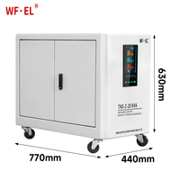 Régulateur de tension automatique (AVR) triphasé WF.EL 20 kVA, stabilisateur de tension et de courant alternatif en cuivre SVC avec interface tactile