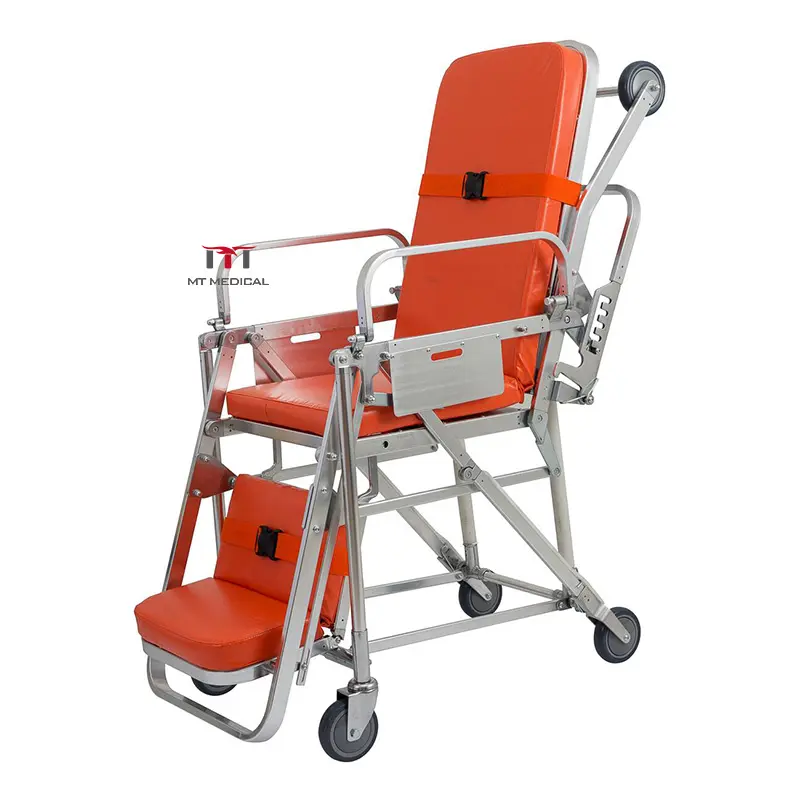 MT الطبية قابل للتعديل كرسي متحرك مستشفى معدات طبية الألومنيوم للطي الإسعاف غرني المريض نقالة النقل