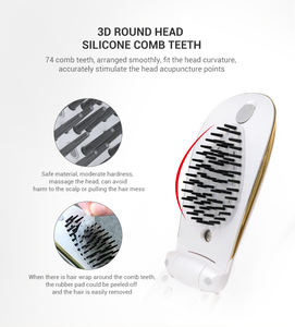 NOUVEAU Applicateur d'huile capillaire Traitement capillaire Masseur pour cuir chevelu Spray vibrant électrique Soins capillaires Masseur Peigne - Product Image 5