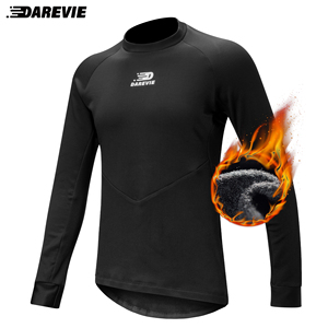 Vêtements de cyclisme thermiques Darevie Winter Custom Cycling Base Layer, vêtements de sport confortables à manches longues, <span class=keywords><strong>sous</strong></span>-vêtements thermiques pour le cyclisme - Product Image 3
