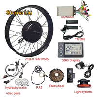Kit de conversion de moteur de moyeu arrière sans balais et sans engrenages pour vélo électrique 48V 1000W 1500W 26 pouces Fat 26x4.0