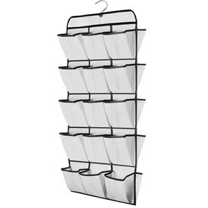 Sac de rangement suspendu double face en tissu non tissé à 30 compartiments pour armoire, chambre et maison, idéal pour chaussettes et articles divers - Product Image 1