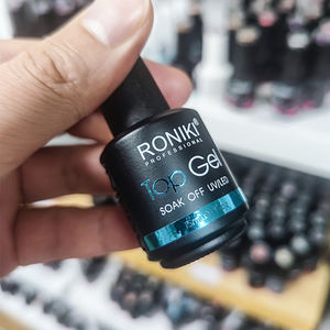 RONIKI <span class=keywords><strong>meilleur</strong></span> gel uv pour ongles en vrac en gros de marque privée <span class=keywords><strong>antifouling</strong></span> non jaune durable couche de finition pour ongles sans essuyage - Product Image 4