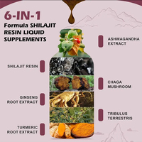 Vente en gros de gouttes de résine de Shilajit pur de l'Himalaya personnalisées, 60 ml, étiquette privée, complément alimentaire naturel pour soutenir l'immunité et le sommeil