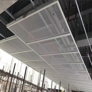 Panel de Techo de Malla Metálica Expandida, con o sin Marco, Malla Metálica Expandida Decorativa para Decoración de Techos de Edificios - Product Image 1