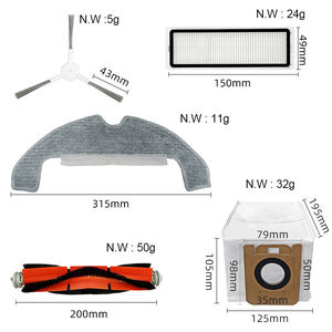 Reemplazo apto para <span class=keywords><strong>Xiaomi</strong></span> Dreame <span class=keywords><strong>D9</strong></span> Plus Cepillo giratorio principal filtro Hepa bolsa de polvo paño de mopa accesorios de aspiradora robótica - Product Image 5
