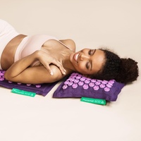Kit de tapis de massage d'acupression de bien-être pour le yoga de qualité supérieure, coussin de relaxation profonde pour la gestion du stress et les soins de santé à domicile