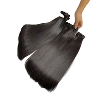 Cheveux vietnamiens bruts Remy, trame double machine, lisses comme de la soie, cuticules alignées, double tirage, perm possible, prix usine réduit