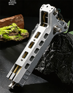 Lance-pierre portable d'extérieur à chargement mécanique rapide et à recul automatique avec cartouche à chargement automatique et fonction de brise-vitre - Product Image 1