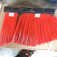 Brosse de balayage industrielle en plastique avec poils et diamètre de brosse personnalisables pour le nettoyage des rues et des pistes (prise en charge ODM)