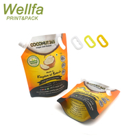 Sac d'emballage de recharge d'huile de noix de coco de tournesol Remplissage d'huile d'olive Stand up Doypack 500Ml 1L Huile de cuisson Squeeze Spout Pouch