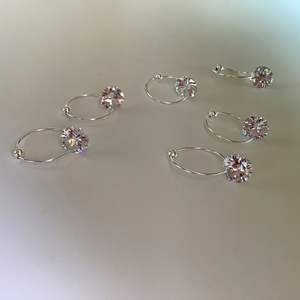 Pendientes de Aro de Plata de Ley S925 con Diamante Blanco, Diseño de Fuegos Artificiales, Estilo Coreano, Diseño de Nicho, Pendientes de Aro Simples y Modernos - Product Image 1