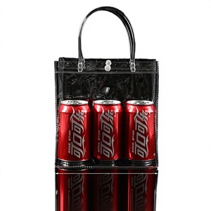 Bolsa de PVC Impermeable con Logotipo Personalizado, Asa Flexiloop, Estampado en Caliente, Bolsa Transparente para Envasado de Regalos en Supermercados - Product Image 2