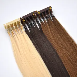 6D 2nd generatio hair extensions real human hair light brown blonde black color