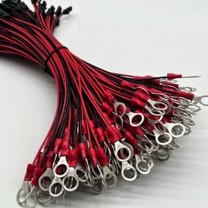 Aangepaste Rode Zwarte 24awg Kabel R Ring Terminal Jst 2.54Mm 2P Behuizing Draad Harnas Flens Jumper Draad Montage - Product Image 1